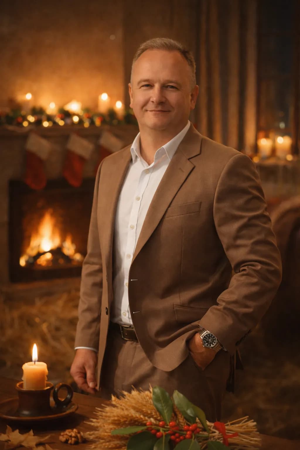 Cozy Holiday Portrait