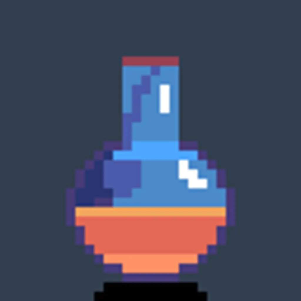 Blue Pixel Bottle