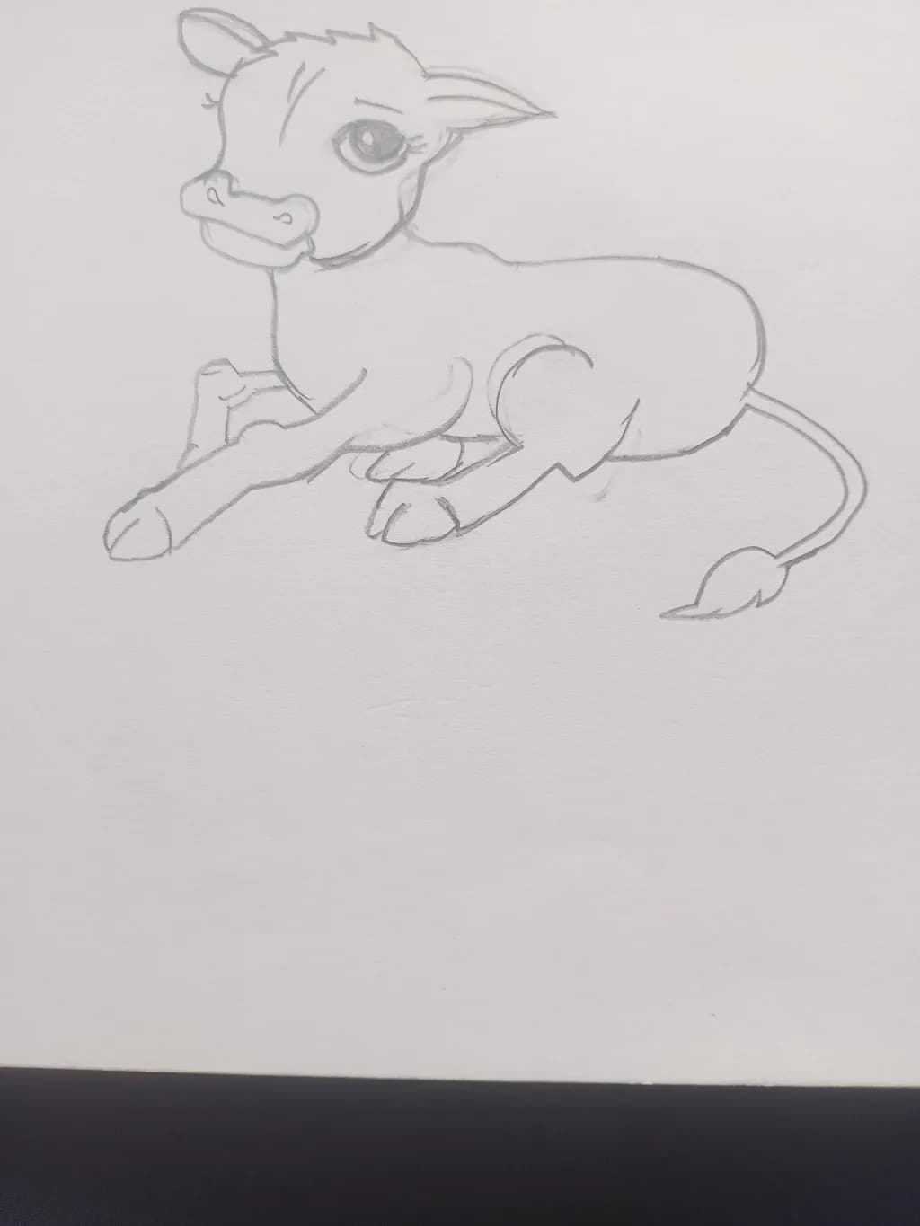 Playful Calf Sketch