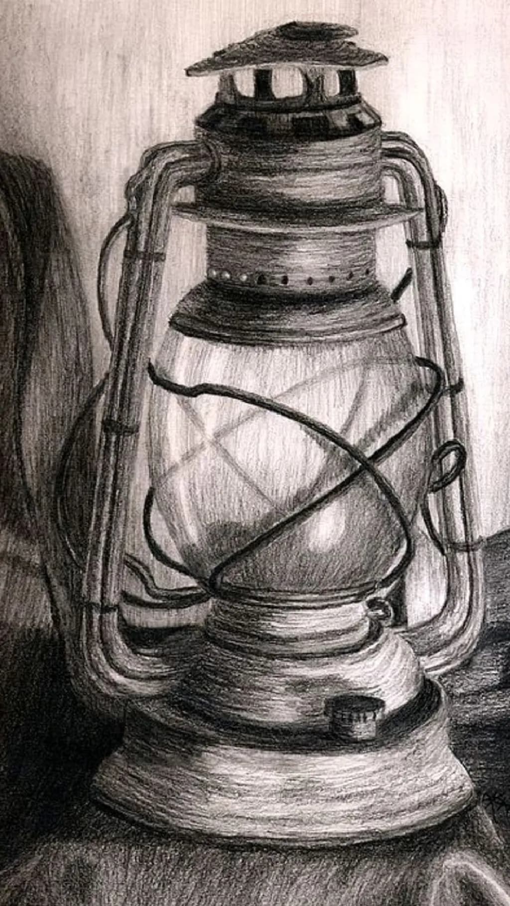 Vintage Lantern Sketch