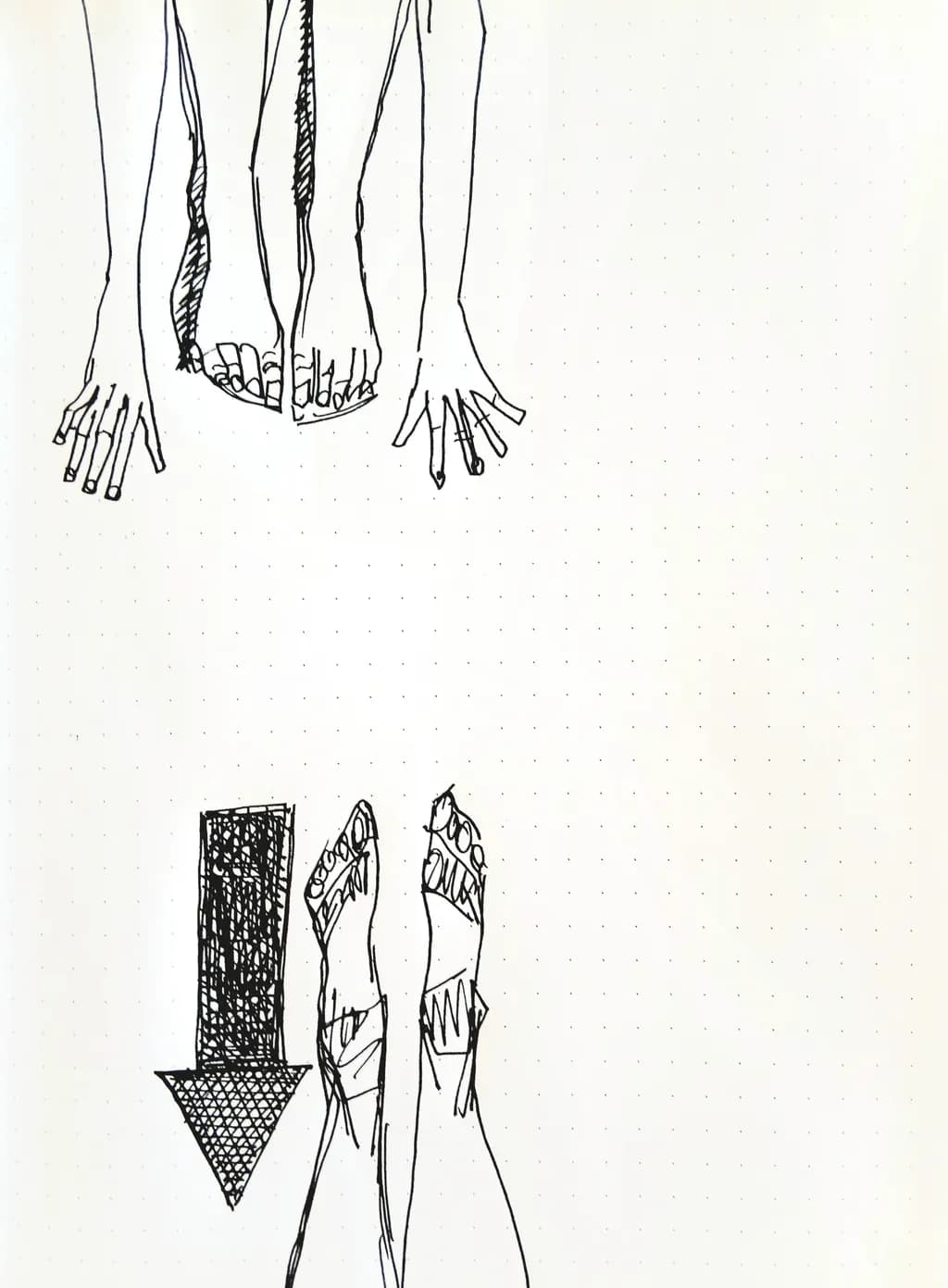 Body Sketch: Hands and Feet