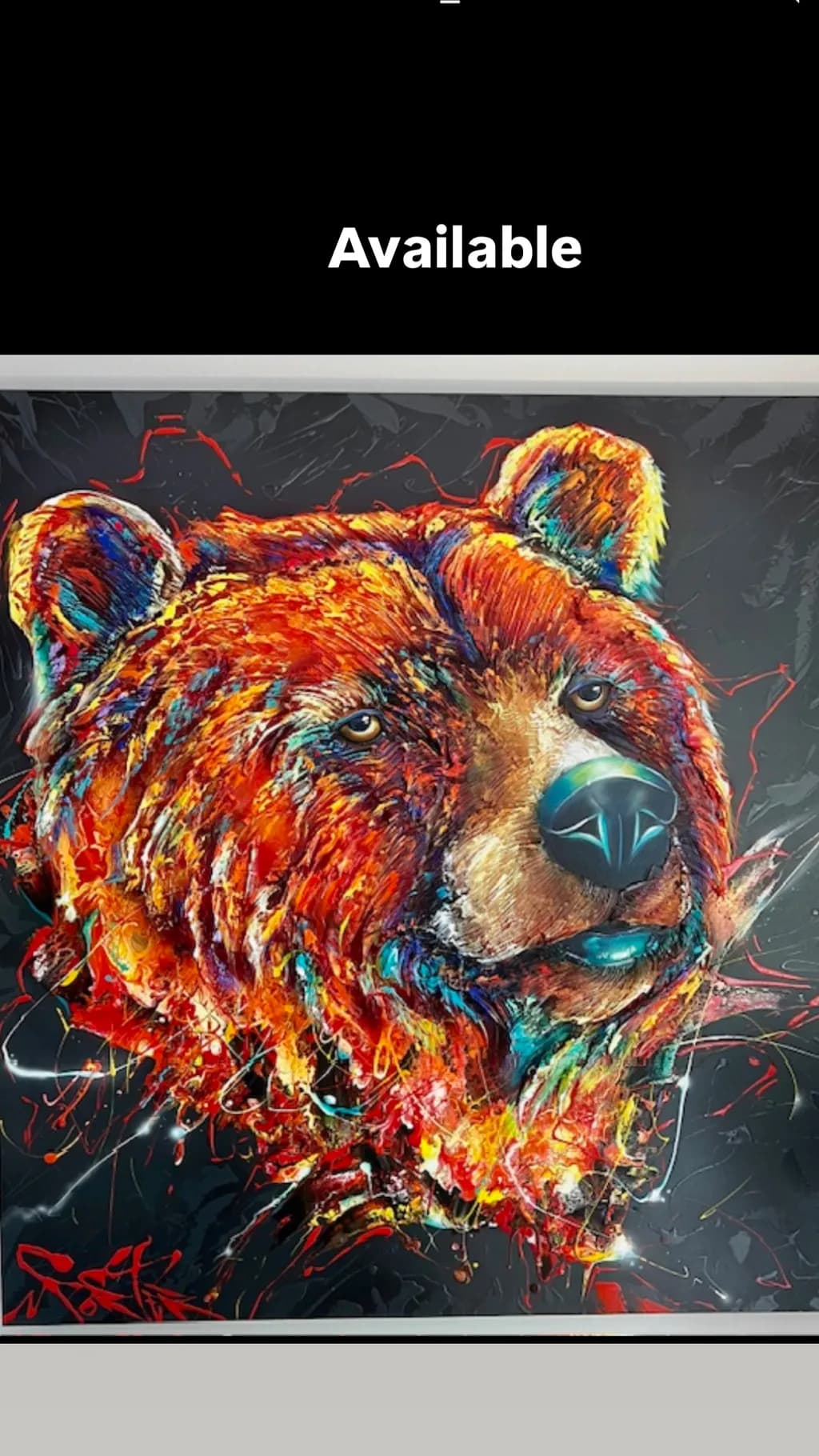 Colorful Bear Expression