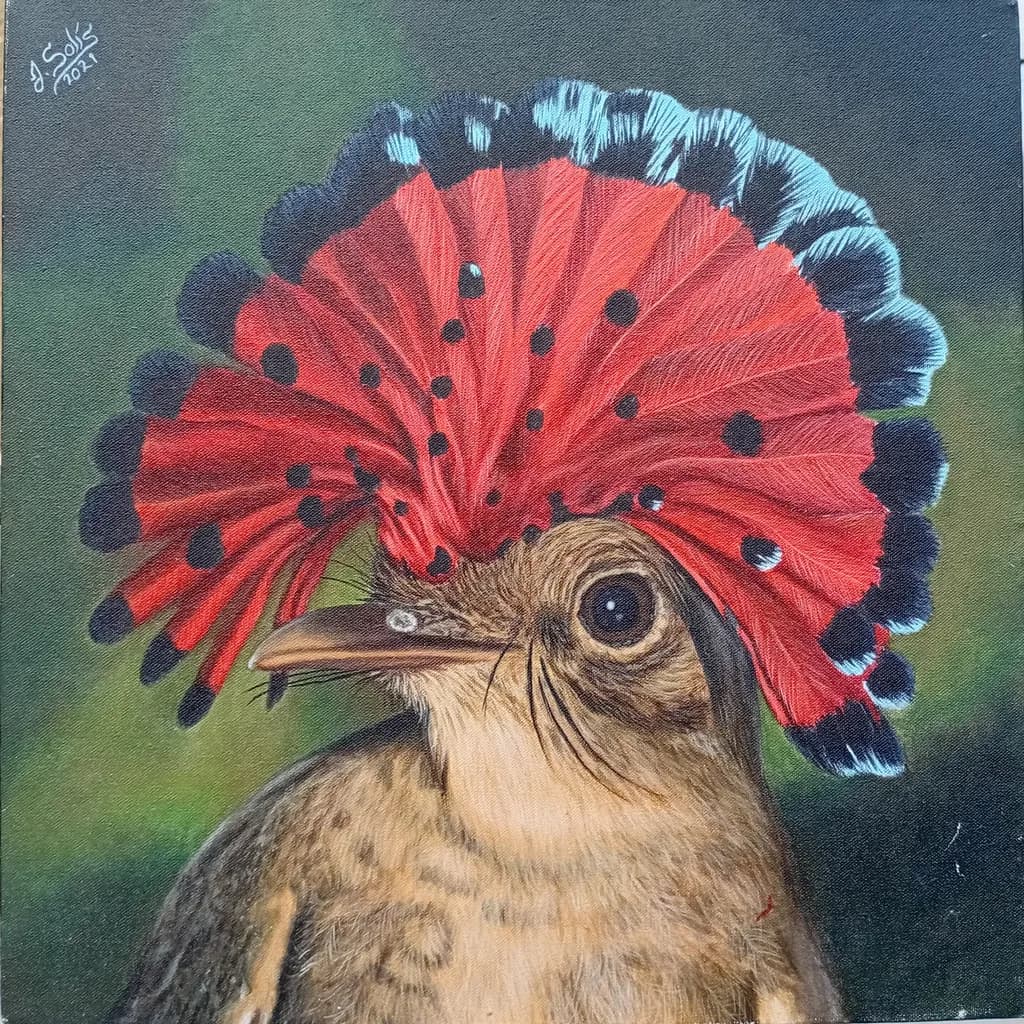 Crowned Avian Portrait