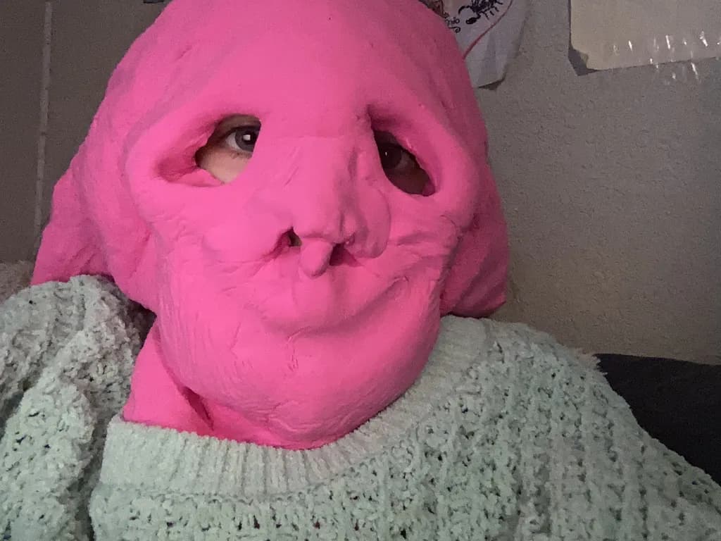 Pink Masked Expression