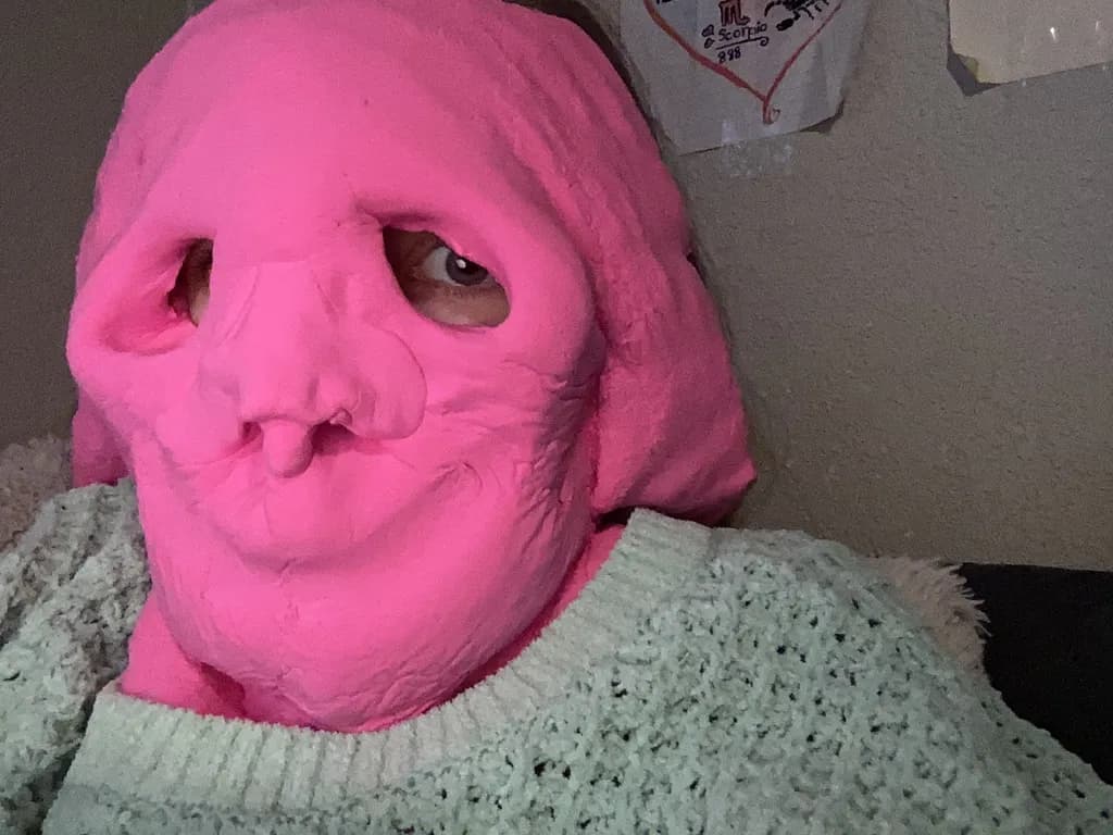 Pink Masked Expression