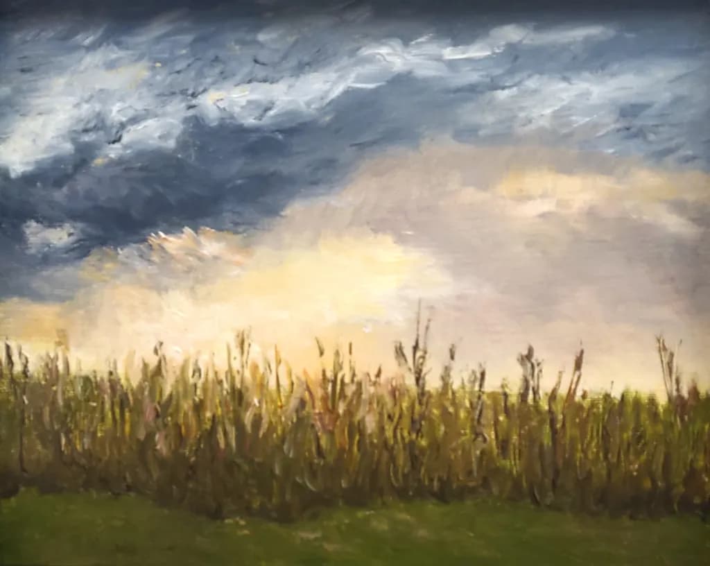 Dusk Over Wheatfield
