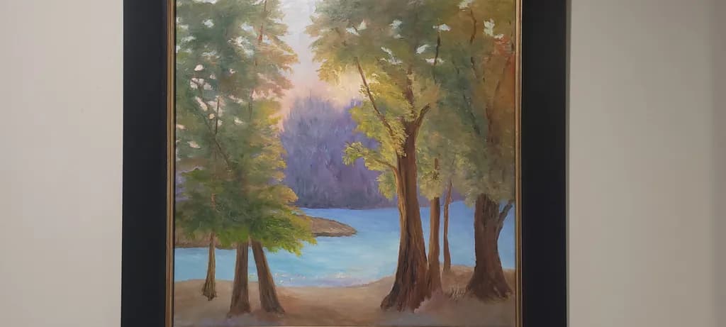 Lake Among Trees