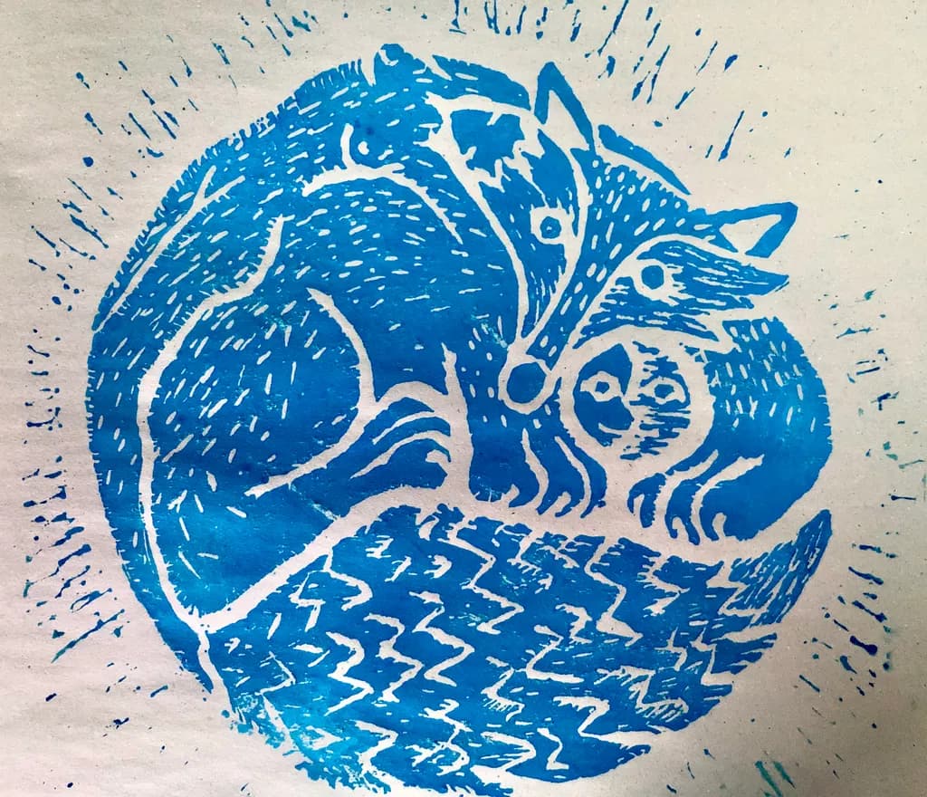 Cuddled in Blue