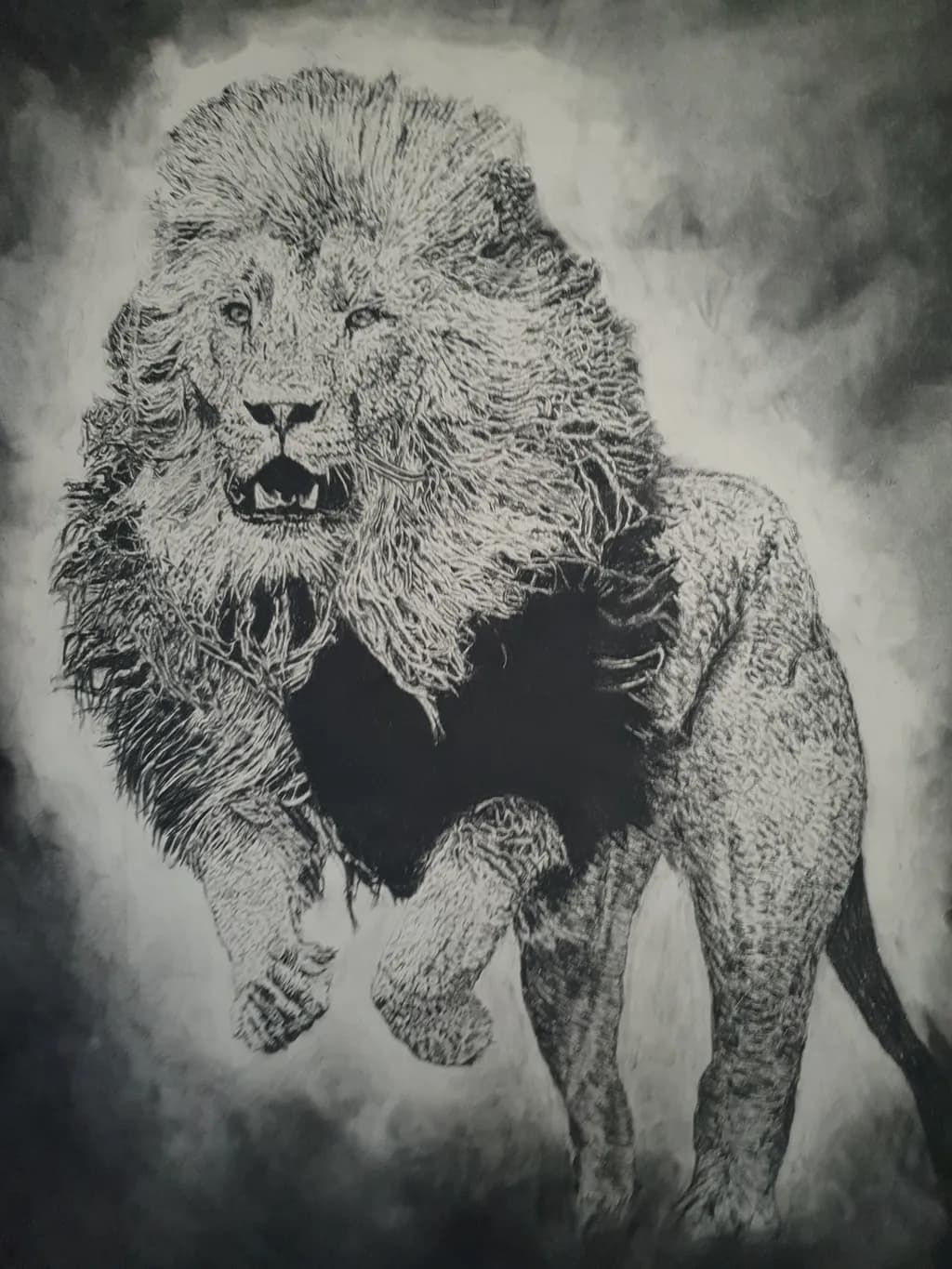 Running Lion
