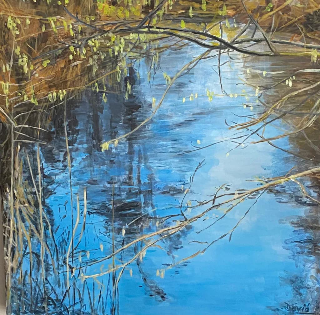 Reflections in Blue