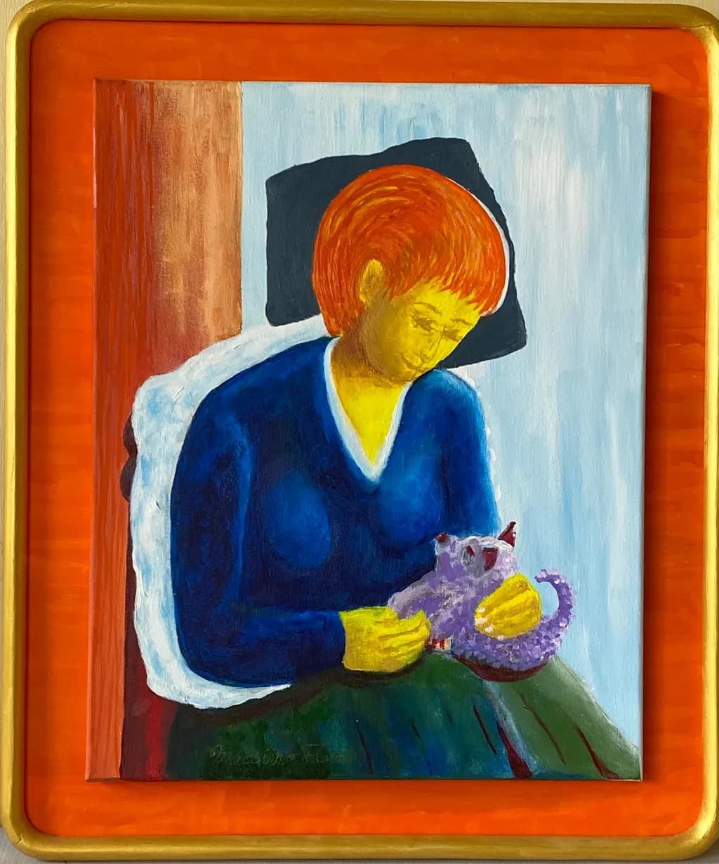 Woman with Cat