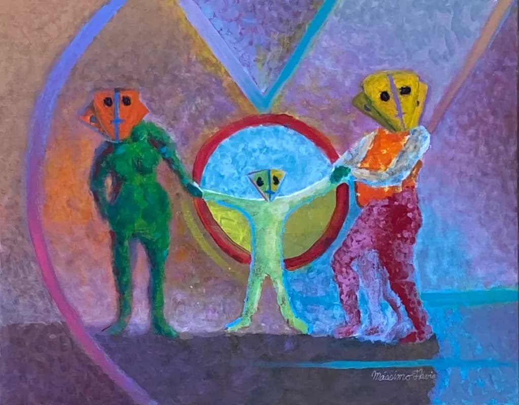Masked Family Circle