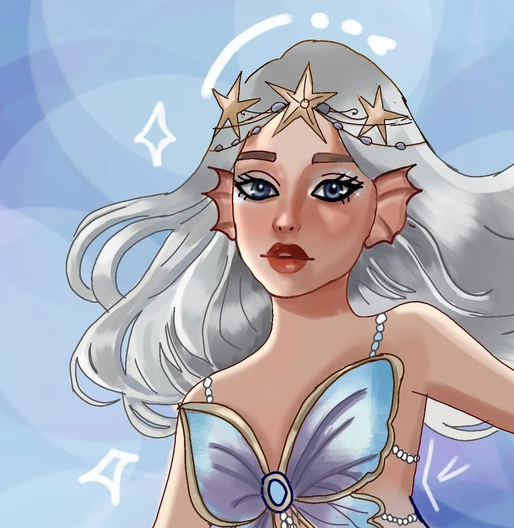 Starfish Crowned Mermaid