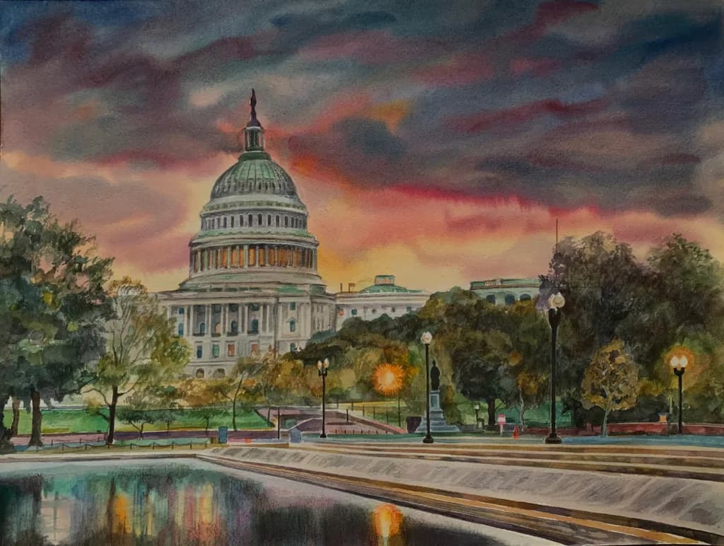 Capitol at Sunset