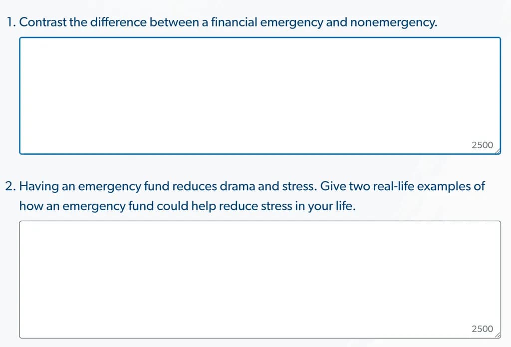 Financial Emergency Insights
