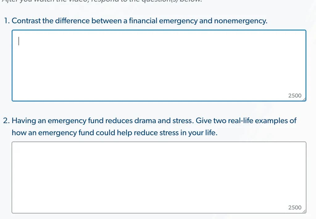 Financial Emergency Insights