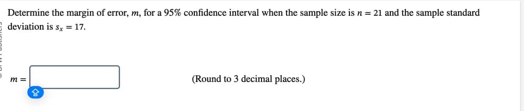 Margin of Error Calculation