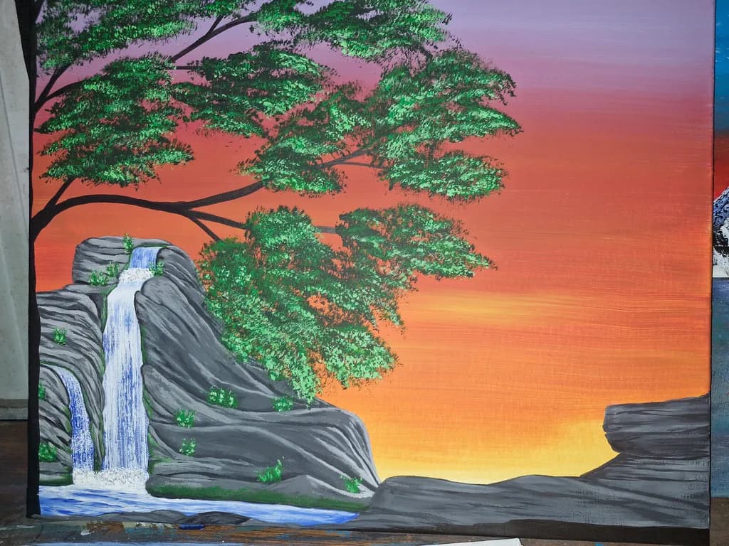 Sunset Cascade