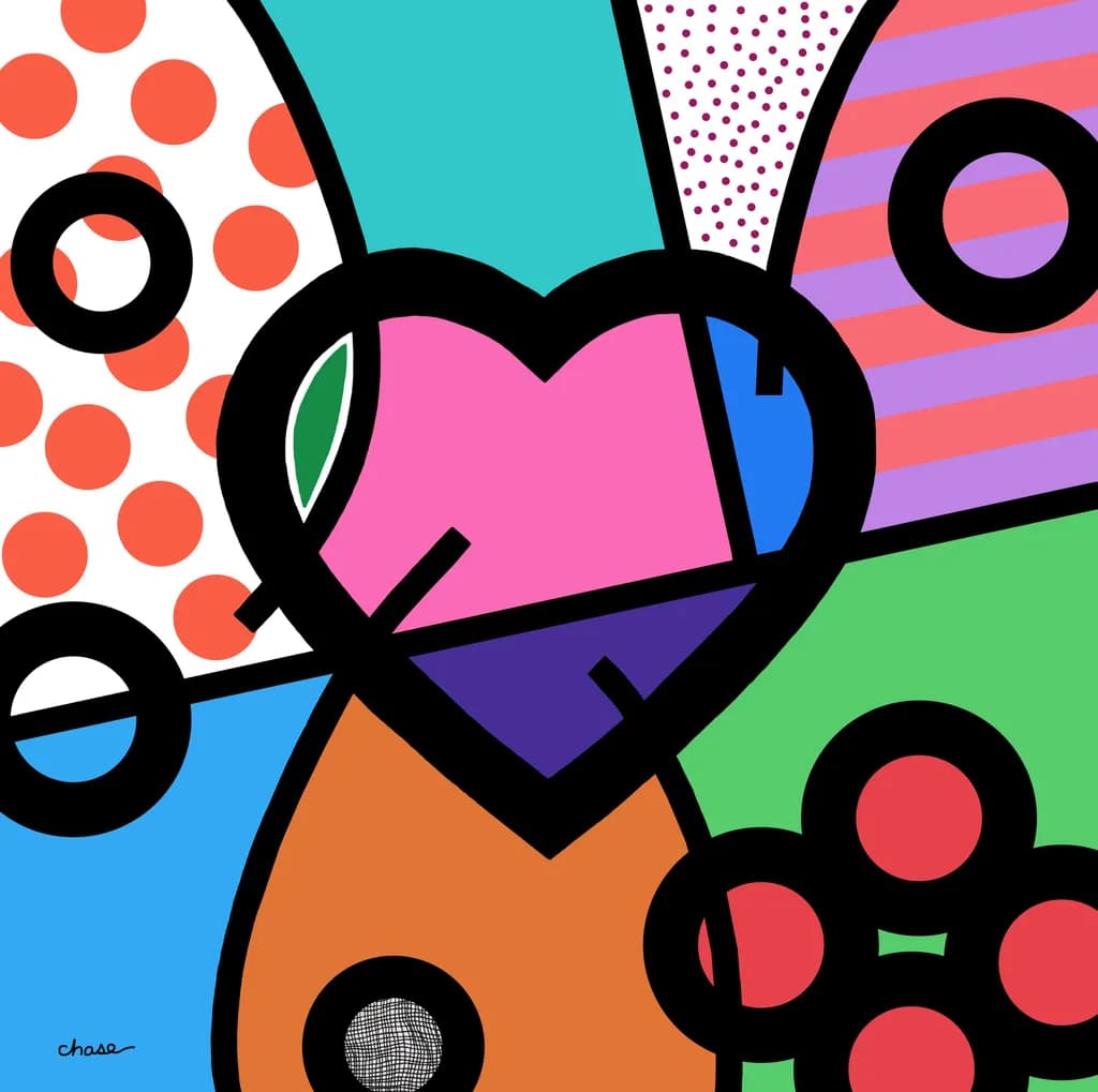 Heart Pop Art
