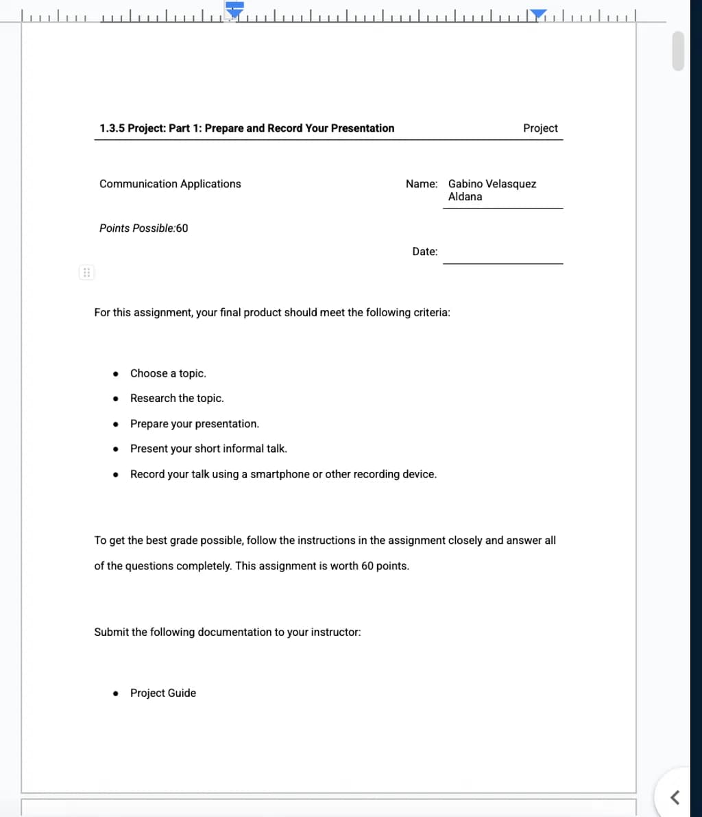 Prepare and Record Presentation
