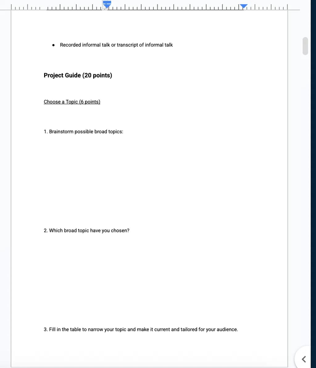 Project Guide Blueprint