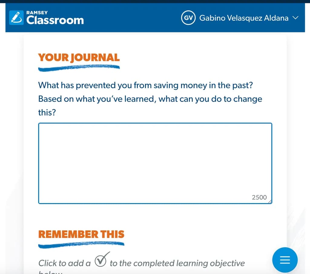 Money Mindset Journal