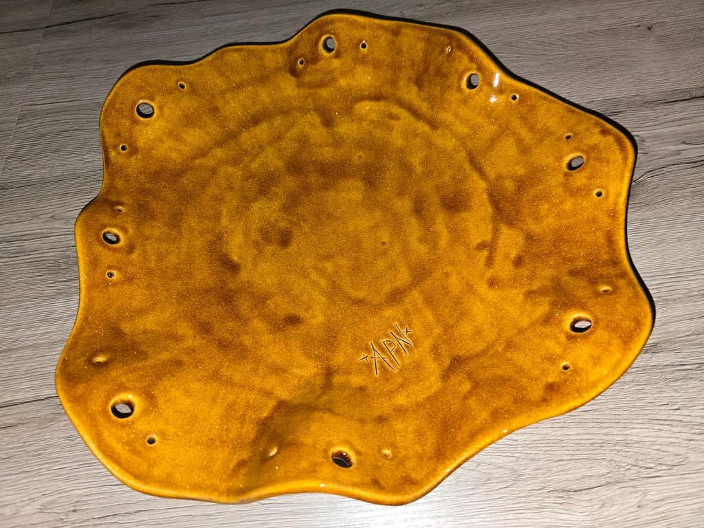 Textured Orange Dish