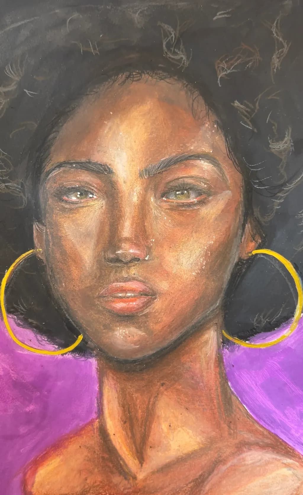Golden Hoop Portrait
