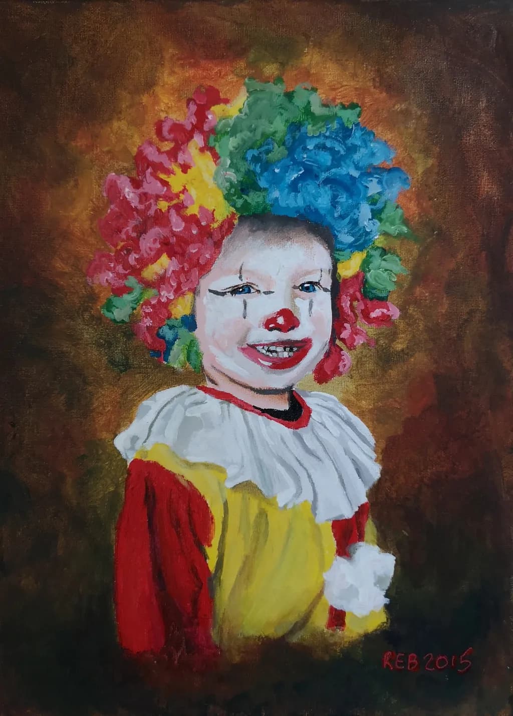 Colorful Clown Portrait