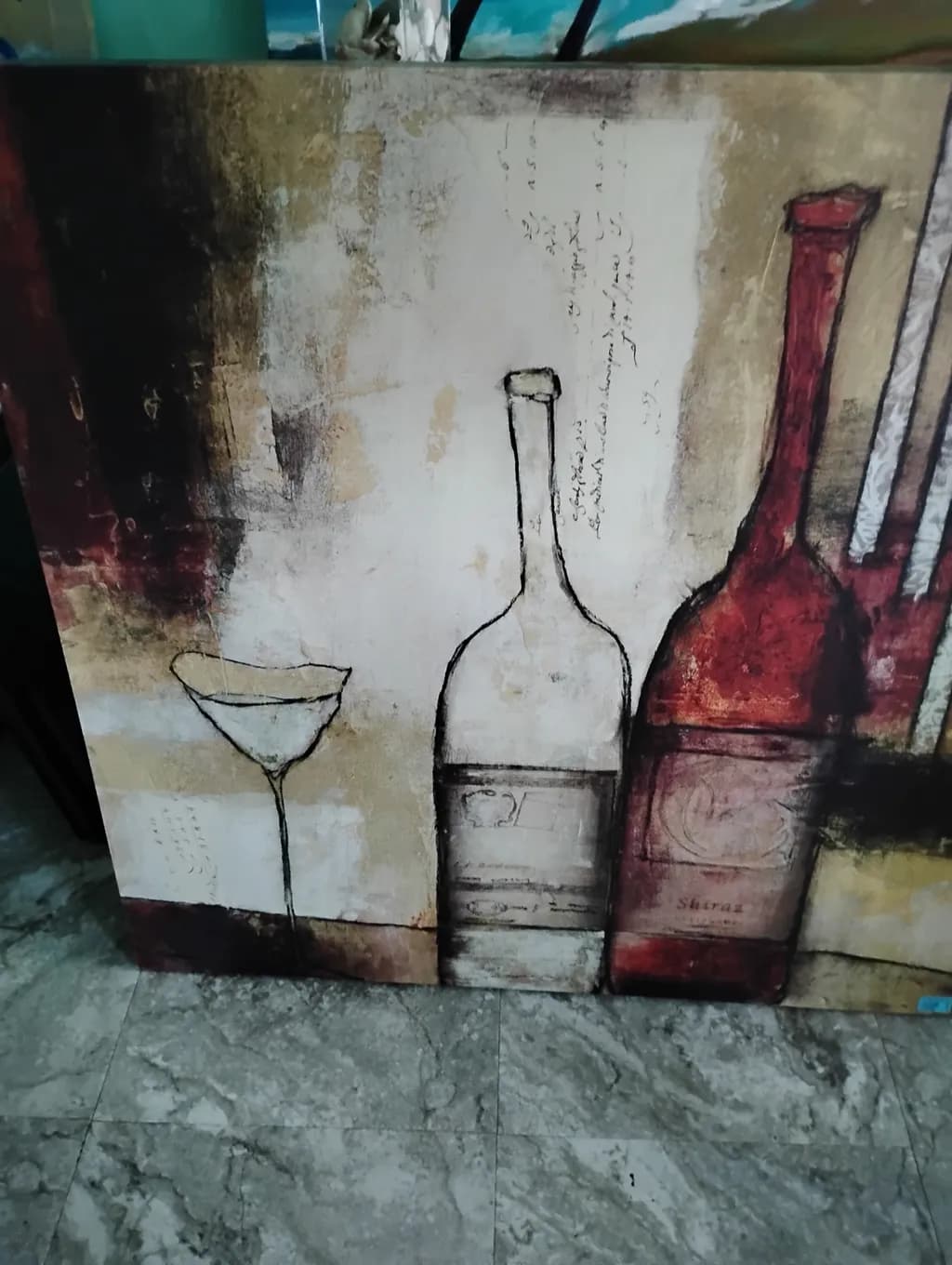 Wine Bottles and Glass Outline
