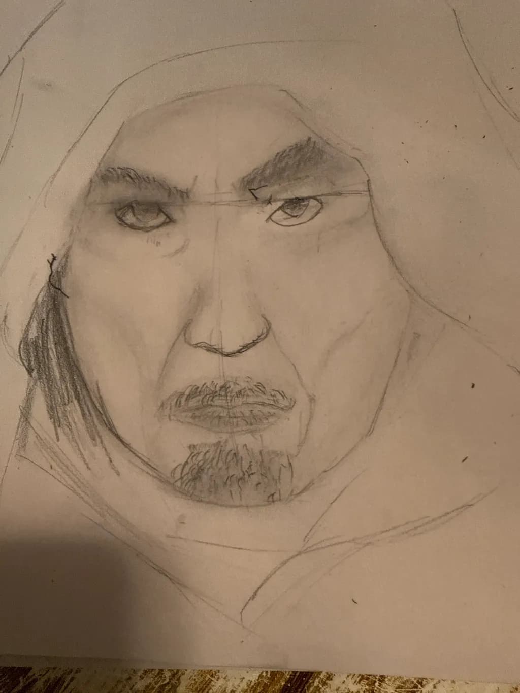 Intense Hooded Portrait