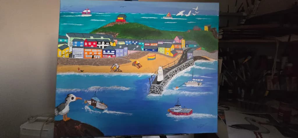 Coastal Harbour Scene