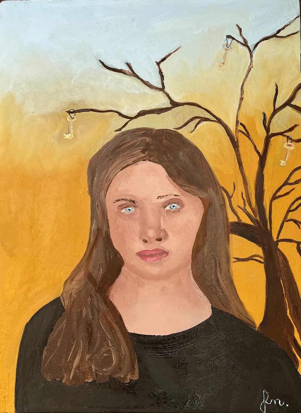 Emotional Portrait with Tree