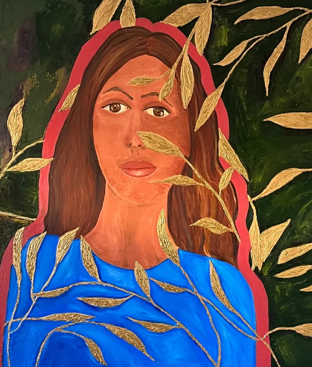 Golden Leaves Portrait