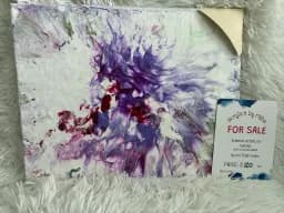 Purple Burst Canvas