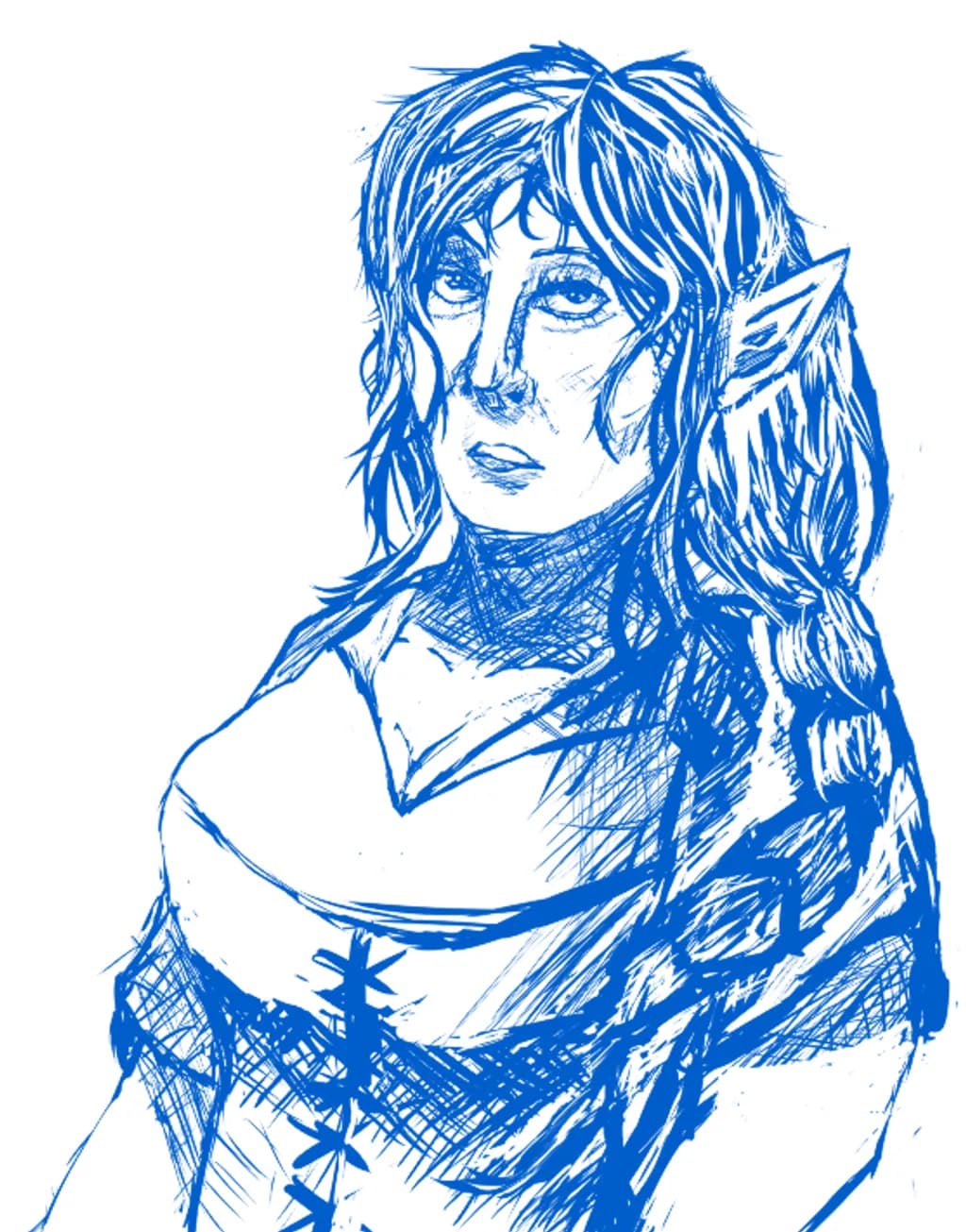 Blue Elf Sketch