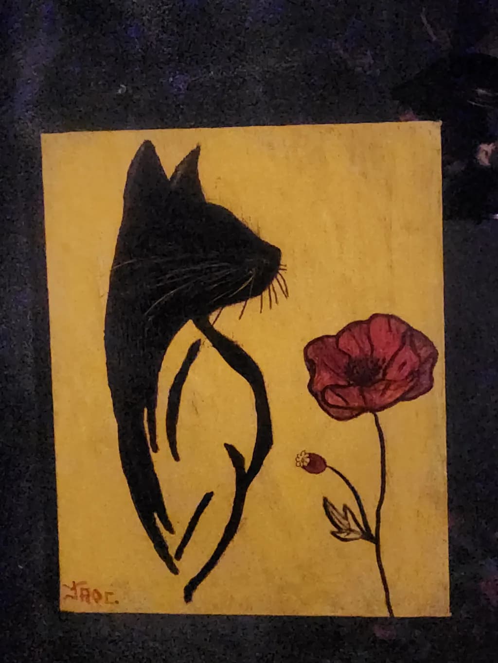Cat and Flower Profile