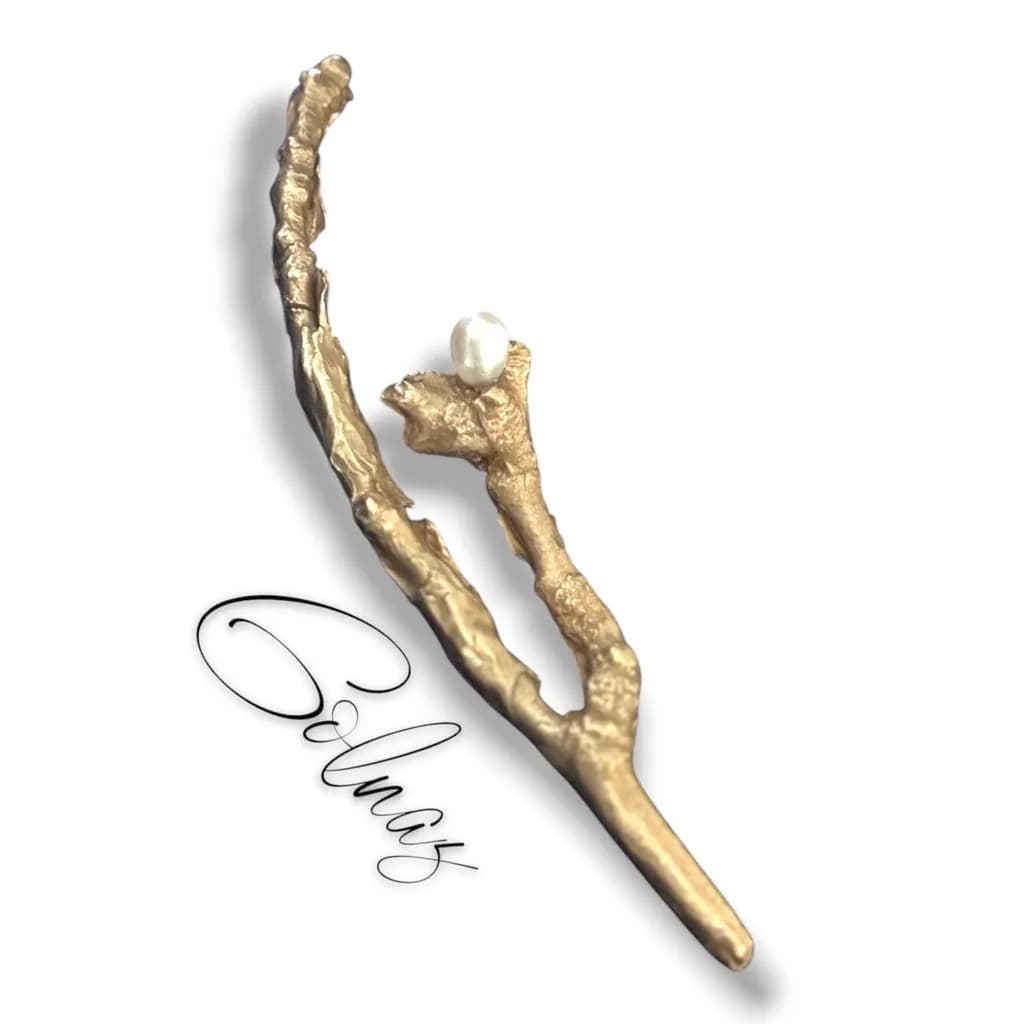 Golden Branch with Pearl