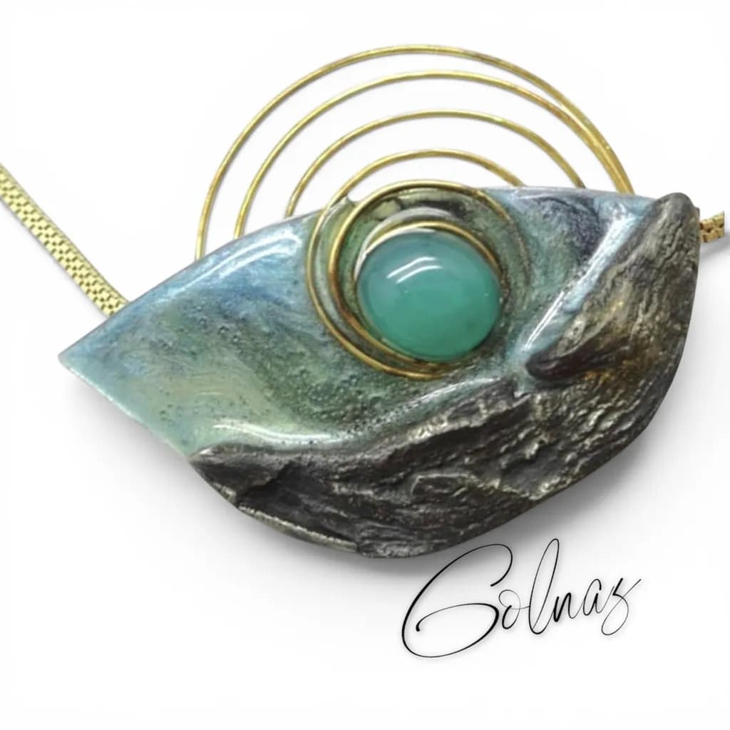 Abstract Eye Pendant