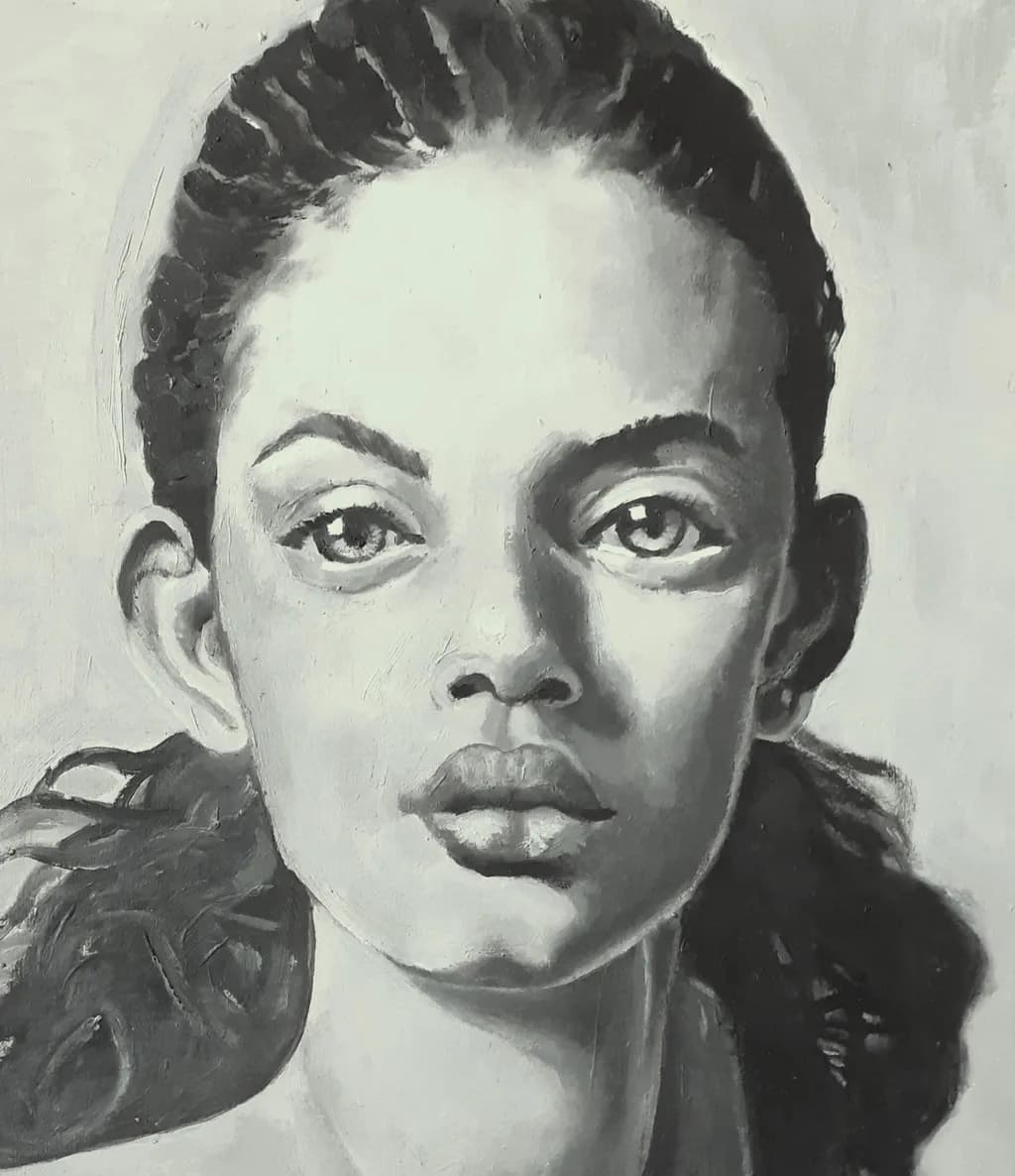 Soulful Monochrome Portrait