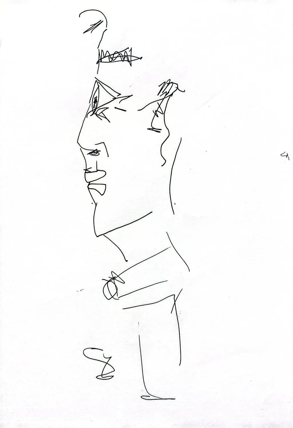 Abstract Profile Sketch