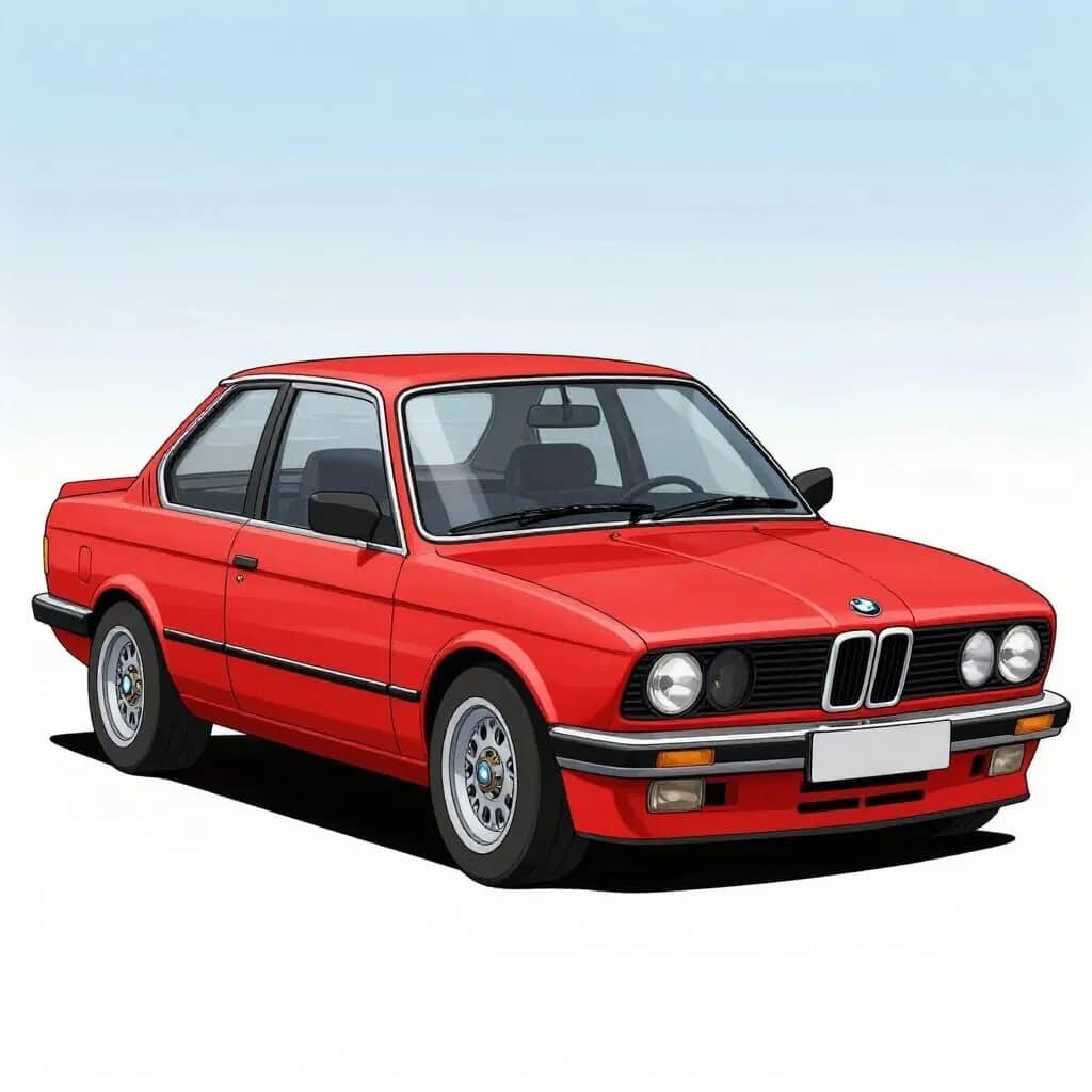Classic Red BMW