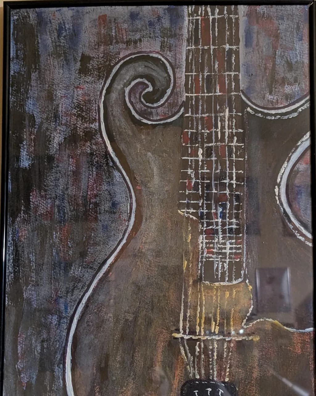 Rustic F-Hole Guitar