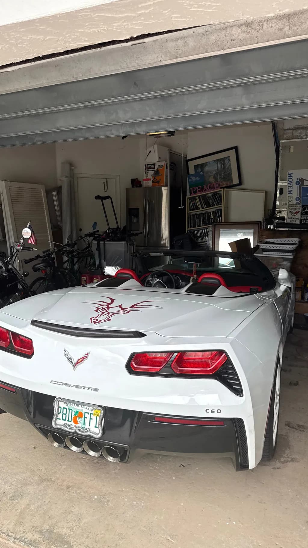 Corvette in the Garage