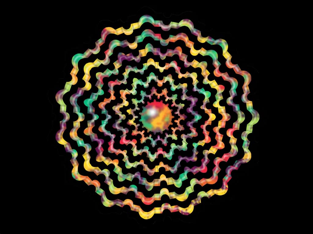 Chromatic Ripple Mandala