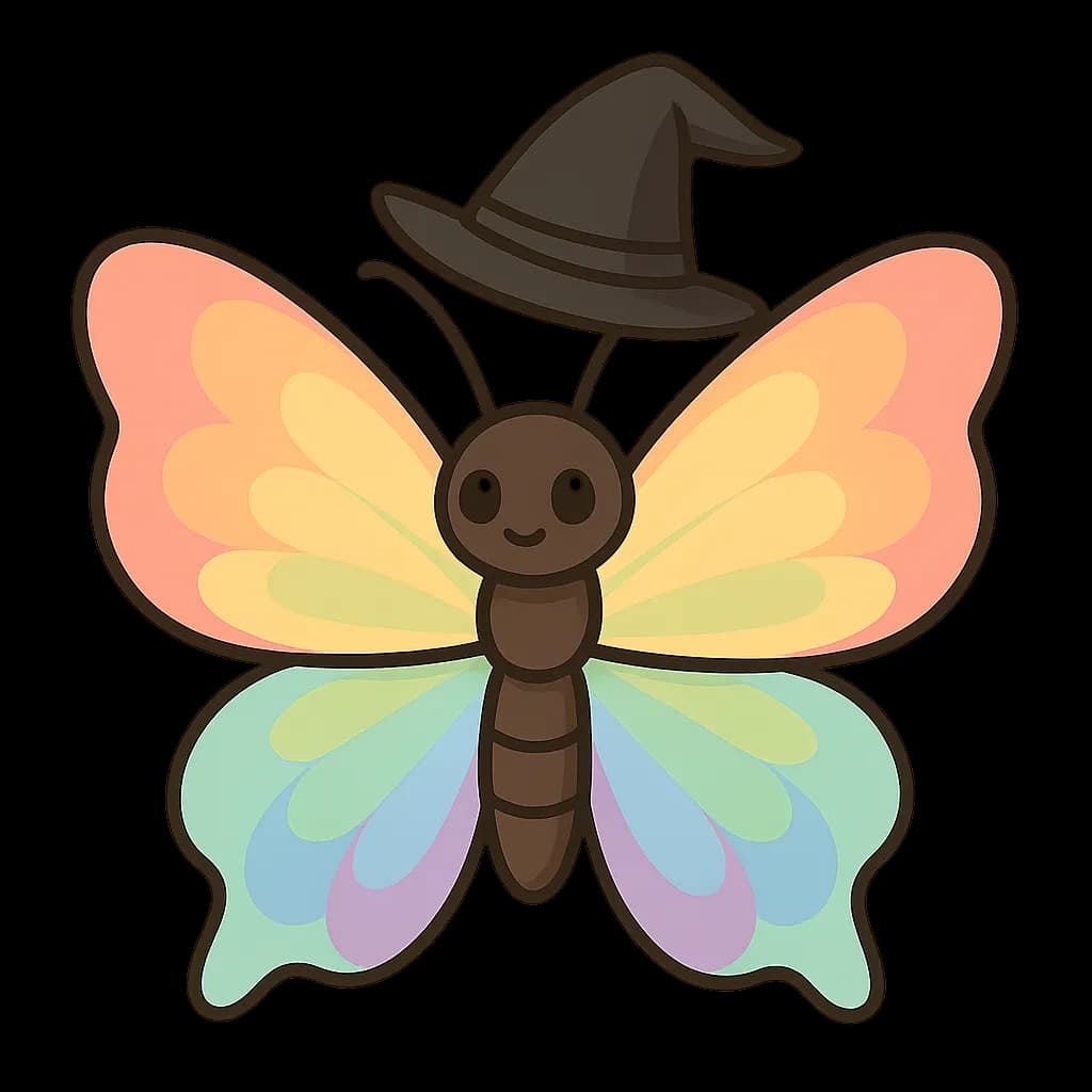 Witchy Pastel Butterfly