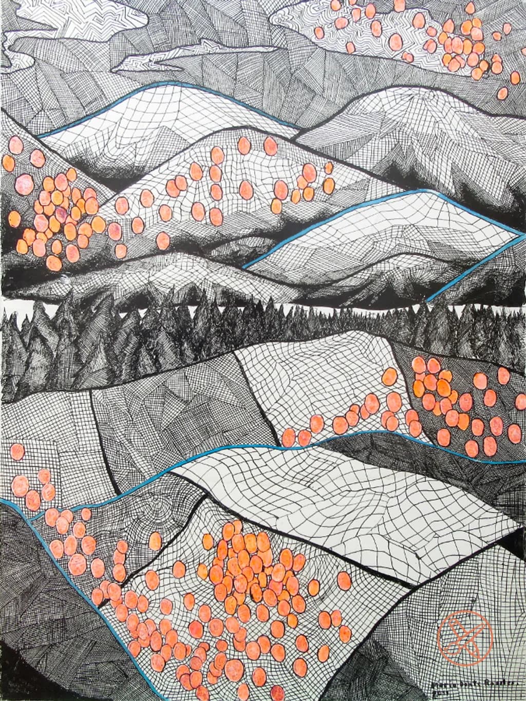 Landscape with Orbs