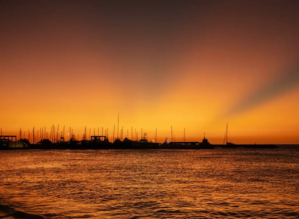 Harbor Sunset Serenity