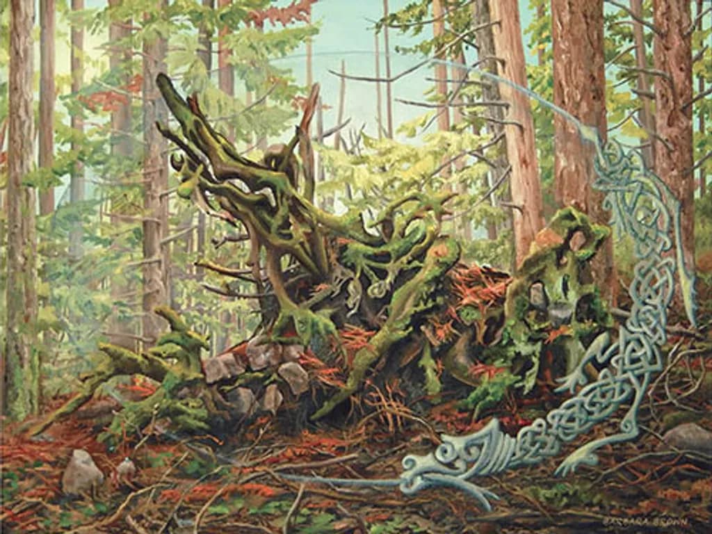 Fallen Cedar Rising Dragon