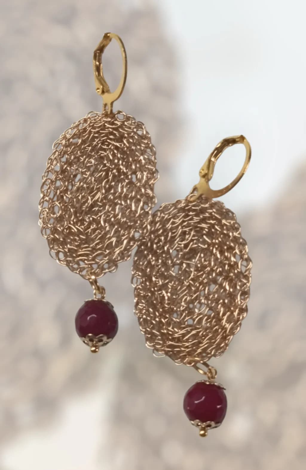 Gold Lace Earrings